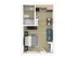 Chic studio apartment floor plan featuring an open layout with a cozy bedroom, modern kitchenette, and stylish living area.
