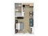 Modern studio apartment floor plan with a cozy bedroom, integrated living and dining area, and a compact kitchen.