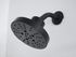 Sleek modern shower head with a matte black finish, perfect for a luxurious bathroom experience.