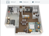 Modern 3D floor plan of a 768 sq ft apartment featuring 1 bedroom, 1 bathroom, and a stylish open-concept kitchen and living area. Includes a cozy dining space, ample closet storage, and a dedicated laundry section.
