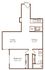 Chic 1-bedroom floor plan featuring a bright living area, cozy dining space, modern kitchen, and well-appointed bathroom.