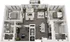 Elegant 3D floor plan showcasing two spacious bedrooms, modern open-concept living and dining area, gourmet kitchen, and a stylish study room.