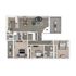 Contemporary 3D floor plan highlighting 3 bedrooms, spacious open-plan living and dining area, modern kitchen, and private balcony.