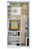 Elegant 2D floor plan featuring an open-concept living area, one bedroom, cozy dining space, and modern kitchen.