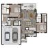 The Bayberry Floor Plan at Redbud Commons | 2 Bedroom, 2.5 Baths, Attached Garage, Front and Rear Private Patios