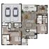 The Verbena Floor Plan at Redbud Commons | 2 Bedroom, 2.5 Baths, Den, Attached Garage, Front and Rear Private Patios