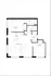 Elegant floor plan showcasing a spacious 2-bedroom layout with modern kitchen, cozy dining and family area, plus two well-appointed bathrooms.