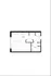 Contemporary studio apartment floor plan featuring an open living space with kitchen, spacious bath, and cozy living area.