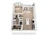 Modern floor plan showcasing a spacious open-concept living area with kitchen island, one bedroom, and bathroom. Features include a convenient washer and dryer space to enhance urban living.