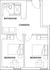 2 Bedroom 1 Bathroom Standard