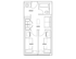 Efficient 2D floor plan showcasing two cozy bedrooms, a convenient bathroom, and a versatile common area.
