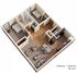 Chic 3D floor plan showcasing 2 bedrooms, 1 bathroom, open-concept living area, and modern kitchen, 861 sq ft.