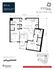 Chic floor plan for Beta 16 at 2000 Penn featuring 2 bedrooms, 2 baths, spacious kitchen, and living area with balcony, totaling 1,274 sq ft.