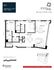 Elegant penthouse floor plan at 2000 Penn showcasing 2 bedrooms, 2.5 baths, expansive living and dining area, modern kitchen, and ample storage across 1,709 sq ft.
