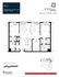 Elegant floor plan showcasing a spacious 2-bedroom, 2-bathroom suite with a den. Features an open-concept dining and living area, modern kitchen, and ample closet space.