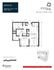 Alpha 10 floor plan showcasing 1 bedroom, 1 bath, and a den, with an open kitchen and dining area layout, totaling 863 sq ft at 2000 Penn. Ideal for modern living.