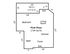 Inviting first-floor layout featuring a spacious living room, bedroom, kitchen, and balcony. Total area of 739 sq ft, includes a cozy balcony of 179 sq ft.