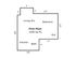 Charming first-floor layout with a spacious living room, cozy bedroom, modern kitchen, and bathroom in 658 sq ft.