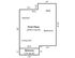 Modern floor plan showcasing a spacious first floor with one bedroom, kitchen, living room, and a cozy balcony, totaling 878.4 sq ft.