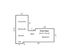 Contemporary first floor plan featuring a spacious living room, dining area, and kitchen. Includes one bedroom, bath, and entrance, covering 634.2 sq ft.