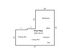 Inviting first-floor layout showcasing a spacious 905 sq ft area with a bedroom, bath, kitchen, dining room, and expansive living room.