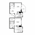 Spacious multi-level floor plan featuring a large living room, open dining area, kitchen, and powder room on the first floor; with a cozy bedroom, full bath, and utility space on the second floor. Includes a private patio and entry porch.