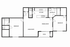 Modern floor plan with 2 bedrooms, open living and dining area, well-equipped kitchen, and inviting patio space.