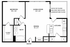 Modern floor plan showcasing a spacious 1-bedroom layout with a 12' x 14' living room, open dining area, and well-equipped kitchen. Includes a versatile outdoor space option such as a patio, balcony, or sunroom. Features convenient amenities like a washer, dryer, and ample storage space.