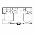 Elegant floor plan depicting two bedrooms, an inviting living room with a fireplace, a modern kitchen, dining area, and a cozy balcony. Includes two bathrooms and ample walk-in closets for storage convenience.