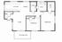Modern floor plan showcasing 2 bedrooms, a spacious living area, and a welcoming patio/balcony, perfect for comfortable living.