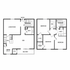 Beautiful two-story floor plan with three spacious bedrooms, modern kitchen, elegant living room, and private balcony area.