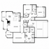 Elegant floor plan showcasing a spacious layout with 3 bedrooms and a master suite, an open kitchen with island, a cozy living room with optional three-sided fireplace, and a bonus room. Includes a large two-car garage and balcony.
