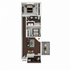 Elegant floor plan showcasing 2 bedrooms, modern kitchen, cozy living room, and private balcony.