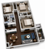 Contemporary 3D floor plan featuring 3 bedrooms, an open-concept living and dining area, and a modern kitchen, perfect for spacious living.