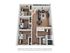 Modern 3D floor plan showcasing 3 cozy bedrooms, an elegant living room, and a stylish dining area with wood flooring.
