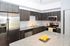 Contemporary kitchen with sleek stainless steel appliances, granite countertops, and stylish dark wood cabinetry, perfect for culinary enthusiasts.