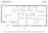 Inviting floor plan for a 4 bed, 2 bath apartment at Downtown Leasing Office, featuring an open living/dining area, modern kitchen, and private patio, covering 1146 sq ft.