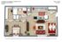 Charming Shawnee Apartments floor plan showcasing 1 bedroom, 1 bathroom, modern kitchen, and inviting living area in 620 sq ft.
