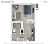 Efficient studio floor plan with open living area, cozy bedroom space, modern kitchen, and spacious walk-in closet, covering 527 sq ft.