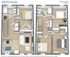 Spacious Harrell Place Townhomes floor plan featuring 4 bedrooms, 2 modern bathrooms, and a 1316 sq ft elegant living space.