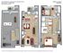 Spacious 3D floor plan showcasing 2 bedrooms and 2.5 baths in a modern townhouse layout, featuring an open-concept living room, stylish kitchen, and private balcony, totaling 1428 sq ft.