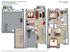 Elegant 3D floor plan of Knollwood Townhomes featuring 3 bedrooms, 2.5 baths, and open living areas. Includes a spacious kitchen and stylish recreational space over 1632 square feet.