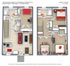 Floor plan at 610 Green St offering 4 bedrooms and 2 bathrooms, featuring an open living and dining area, a modern kitchen, and 1313 sq ft of stylish living space.