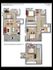 Modern 3D floor plan of Roanoke Street Duplex A, showcasing a 4-bedroom, 2-bathroom duplex over three levels with an inviting living area and stylish kitchen, totaling 1627 sq ft.