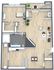 Elegant floor plan showcasing 2 bedrooms, spacious open-concept living area, modern kitchen, and private balcony with seating.