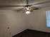 Inviting room featuring a modern ceiling fan, textured ceilings, and warm carpeted floor with ample natural light.