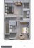 Modern 2-bedroom floor plan showcasing a sleek design with two en-suite bathrooms and ample natural light.
