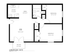 Inviting floor plan featuring 2 spacious bedrooms, a modern kitchen, and a cozy living area with a balcony.