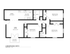 Elegant 3 bedroom, 2 bath floor plan featuring spacious living room, modern kitchen, and private balcony.