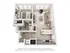 Modern 3D floor plan with one cozy bedroom, stylish bathroom, open-concept living room, and sleek kitchen design.